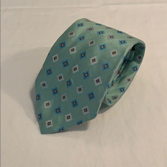 Carven Paris Patterned Silk Tie Wrinkled NWOT - Picture 1 of 4